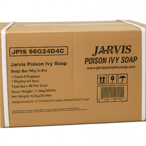 Jarvis Poison Ivy Soap Master Case 4 Counter Displays (96 Bars)