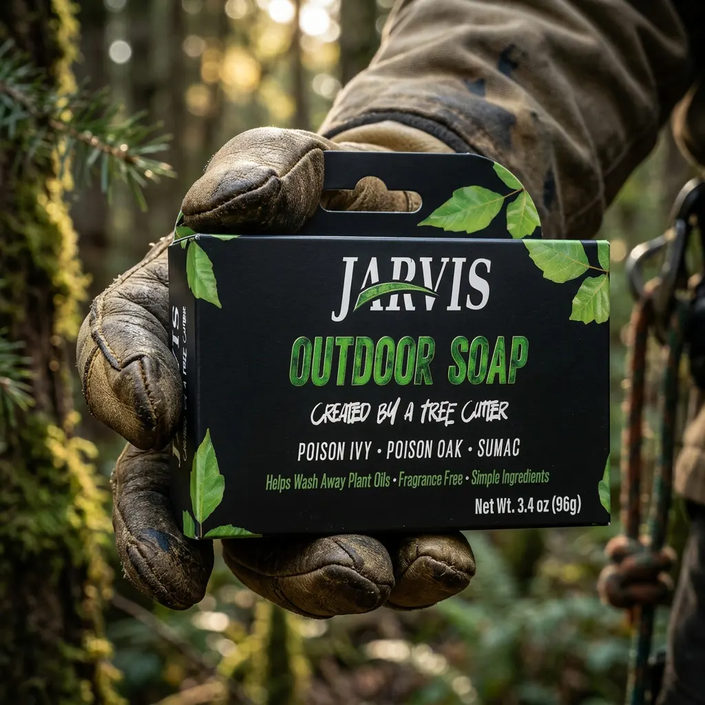 Jarvis Outdoor Soap in hand outdoors